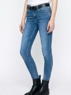 ALLSAINTS Blue Denim Skinny Jeans